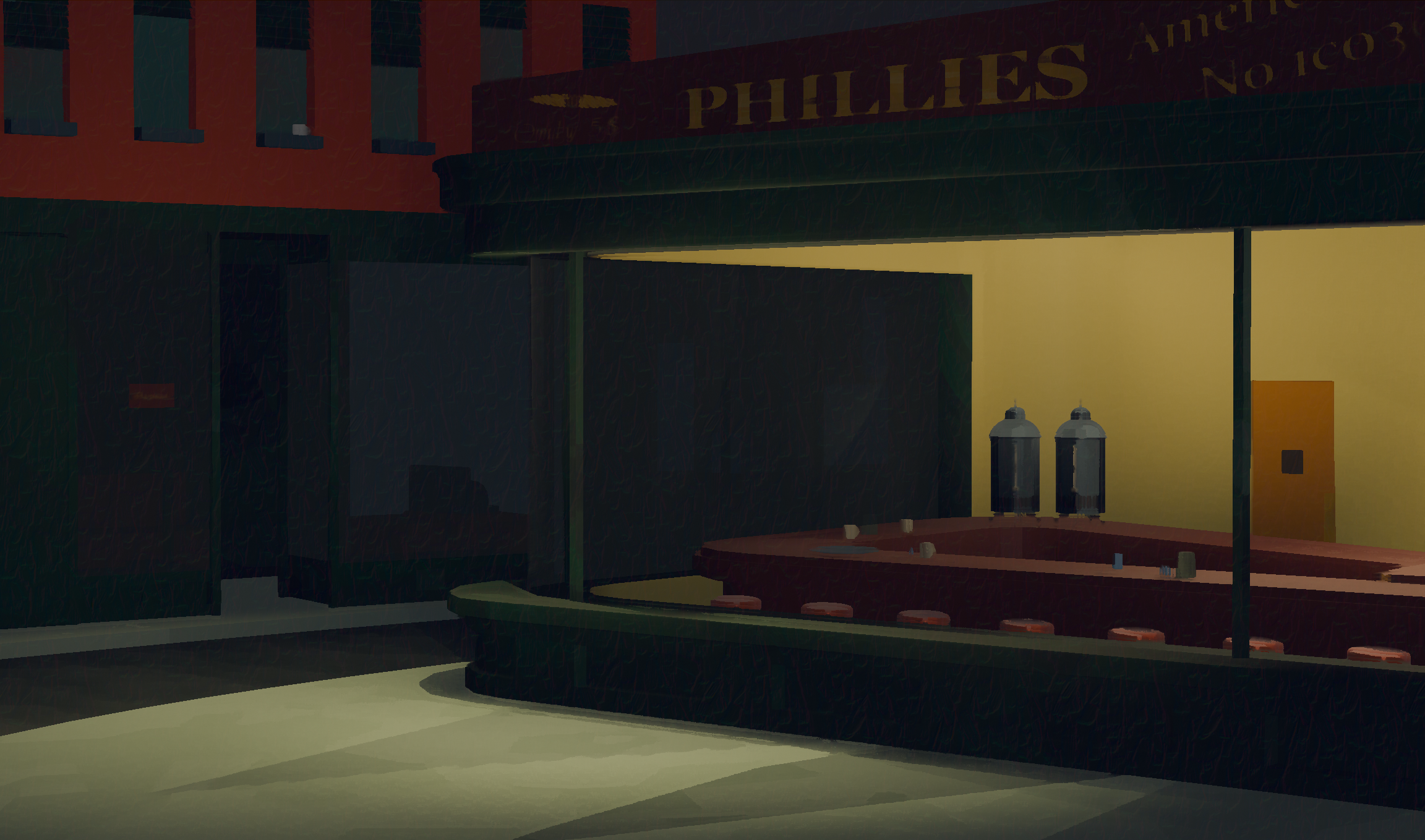nightHawks recreation in 3D